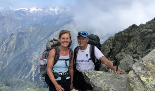 Artikelbild zu Artikel Alpenüberquerung Cilli Bauer und Günter Bergmann nehmen die letzte Ettape in Angriff